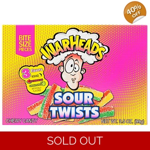 Warheads Sour Twists - Theatre Box 99g